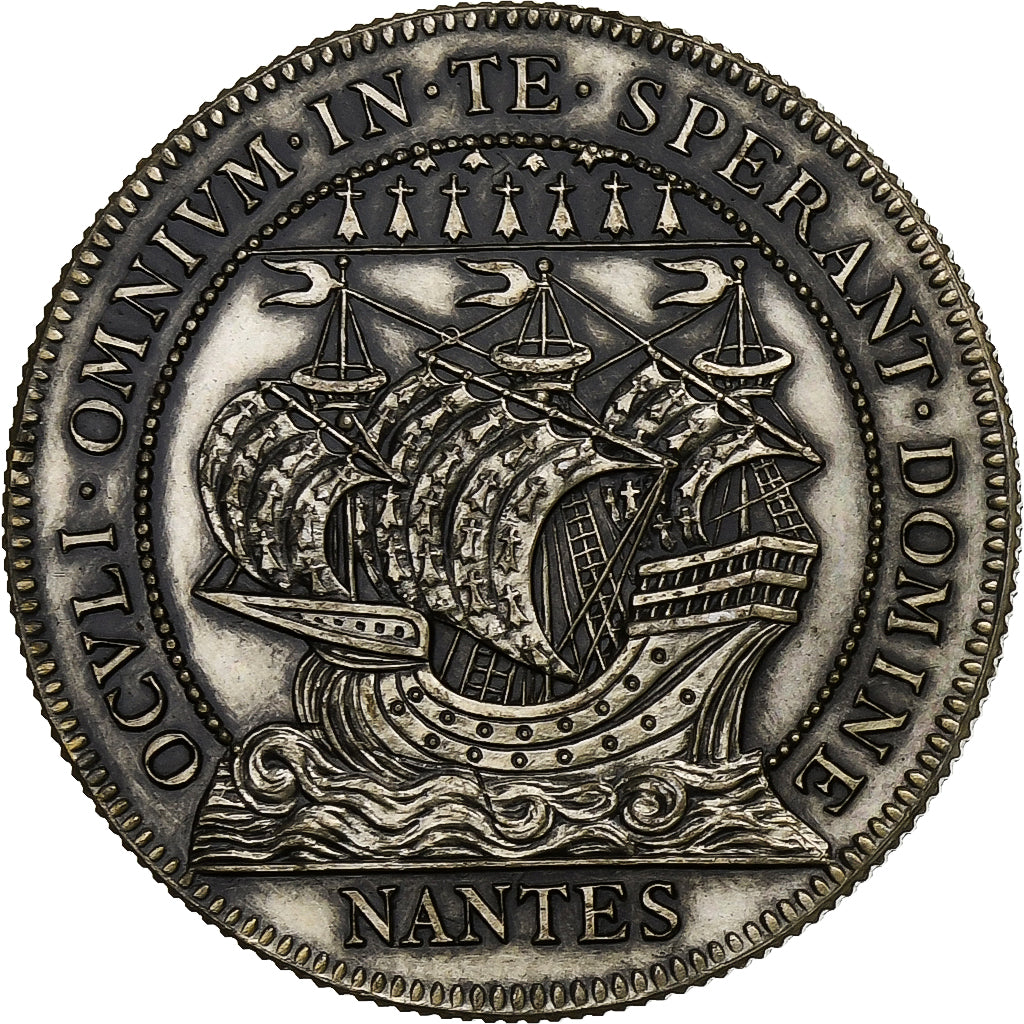 France, Token, Chambre au Tribunal de Commerce, Nantes, Silver, Flan brillant