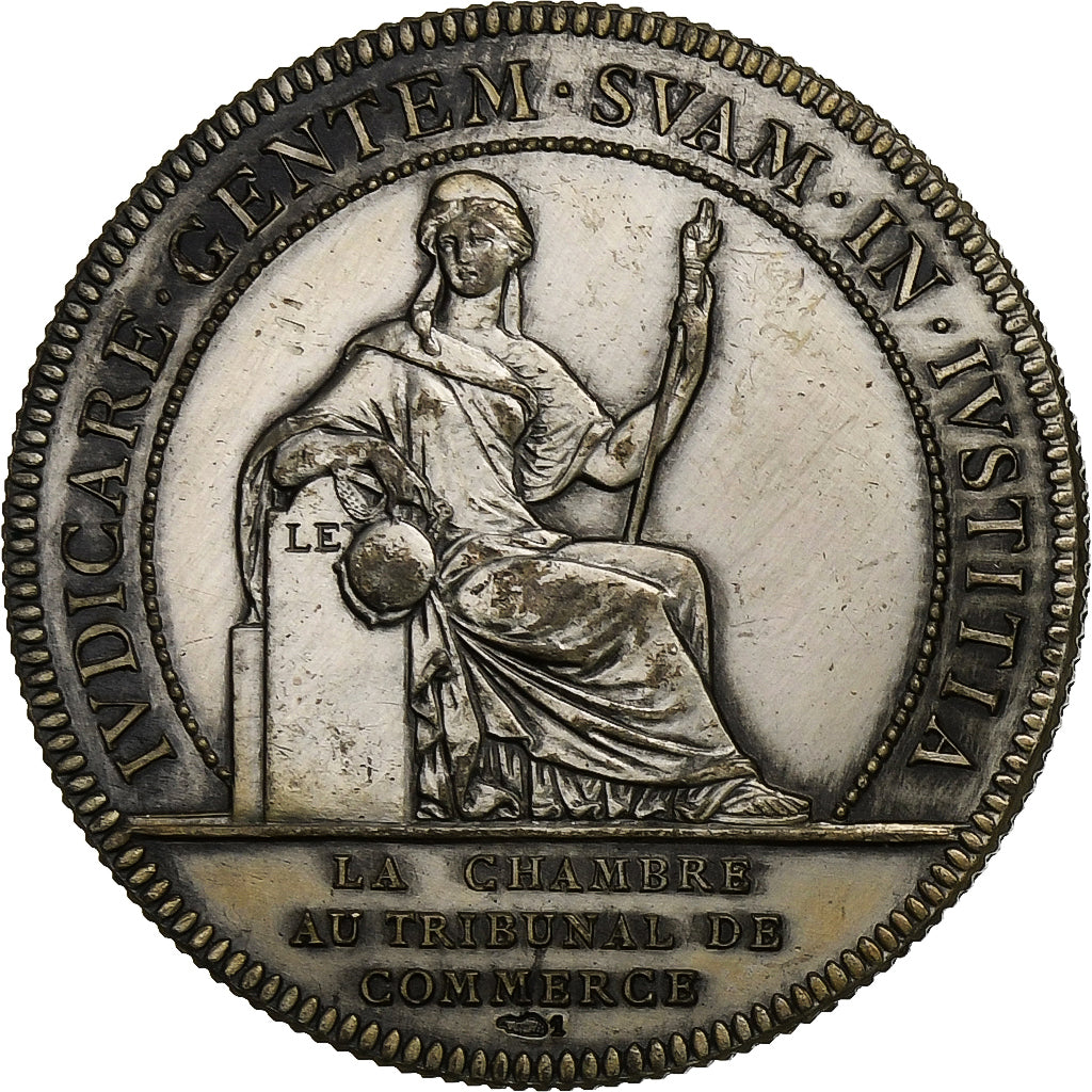 France, Token, Chambre au Tribunal de Commerce, Nantes, Silver, Flan brillant