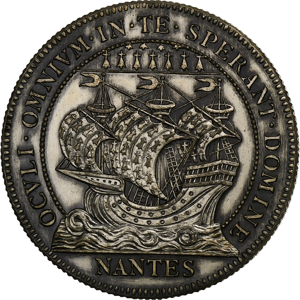 France, Token, Chambre au Tribunal de Commerce, Nantes, Silver, Flan brillant