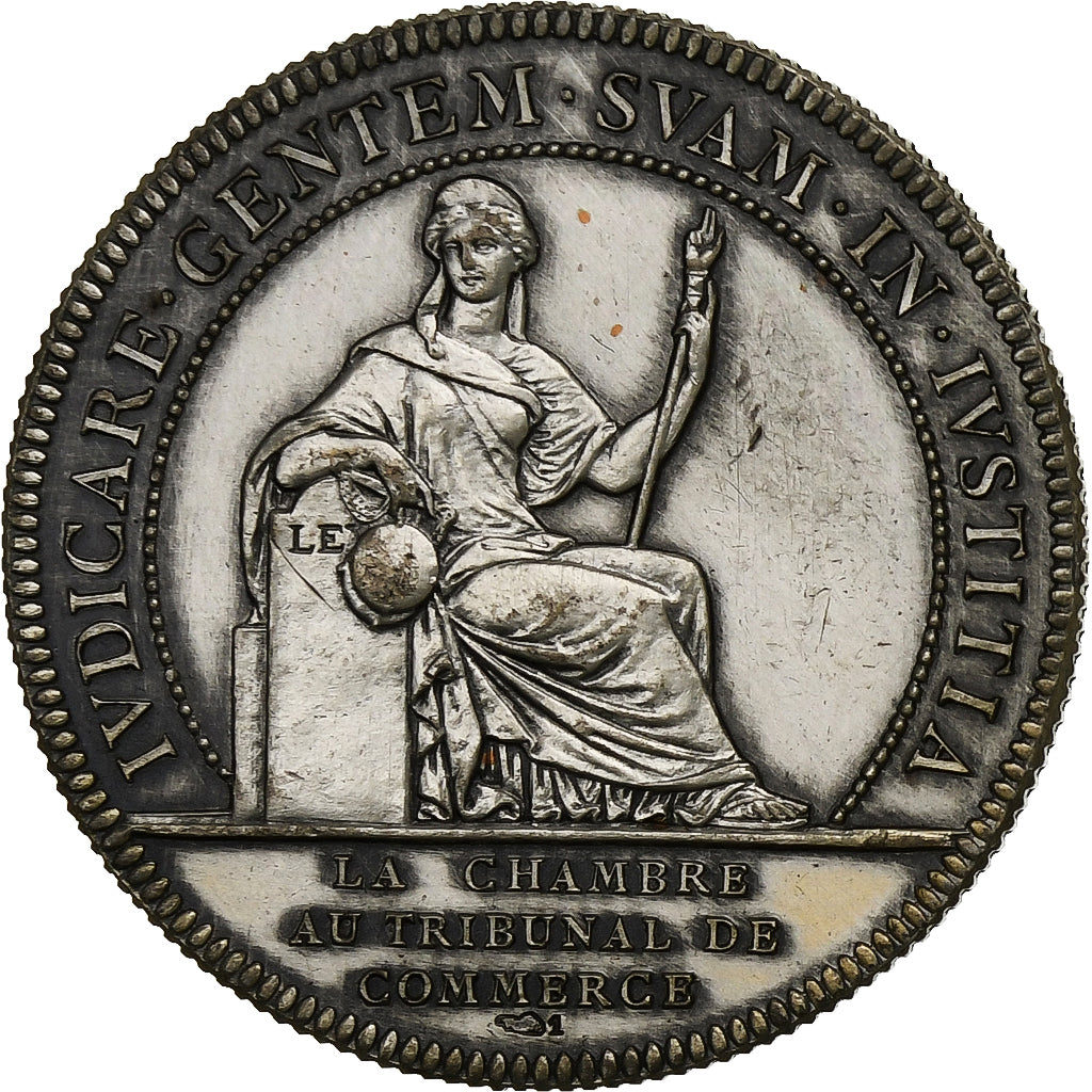 France, Token, Chambre au Tribunal de Commerce, Nantes, Silver, Flan brillant