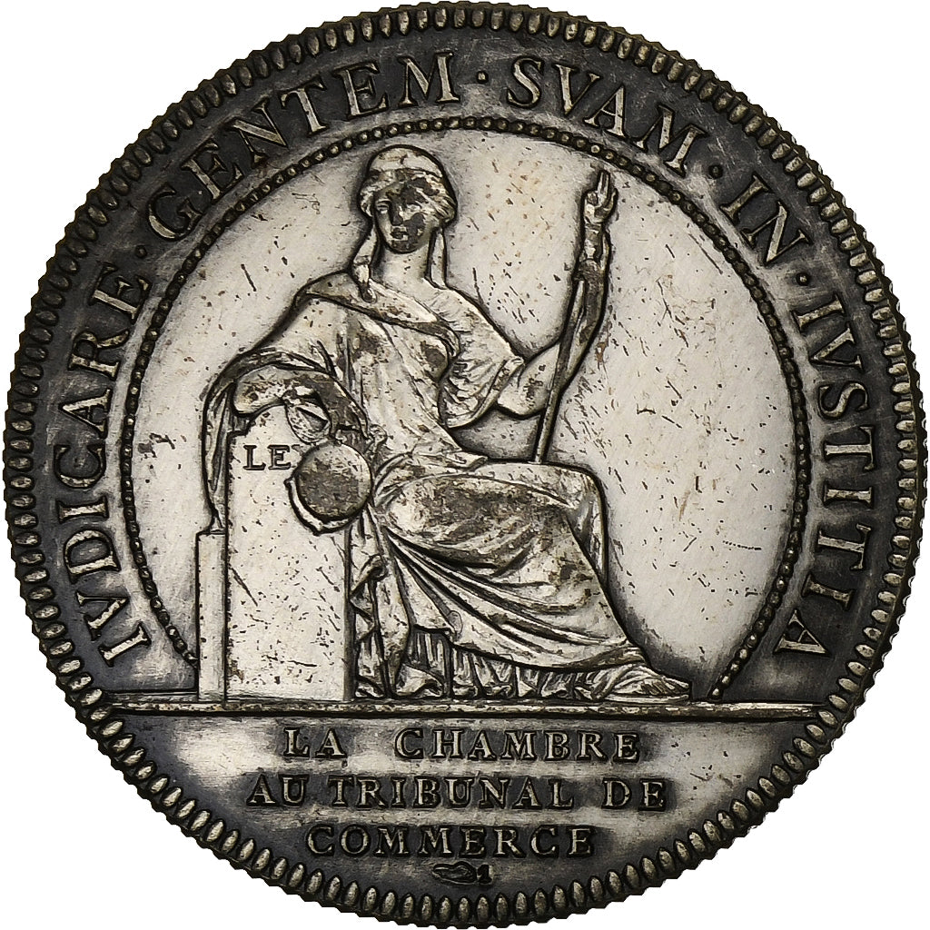 France, Token, Chambre au Tribunal de Commerce, Nantes, Silver, Flan brillant