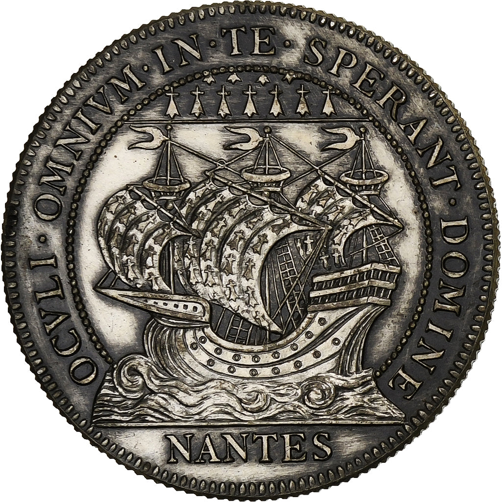 France, Token, Chambre au Tribunal de Commerce, Nantes, Silver, Flan brillant