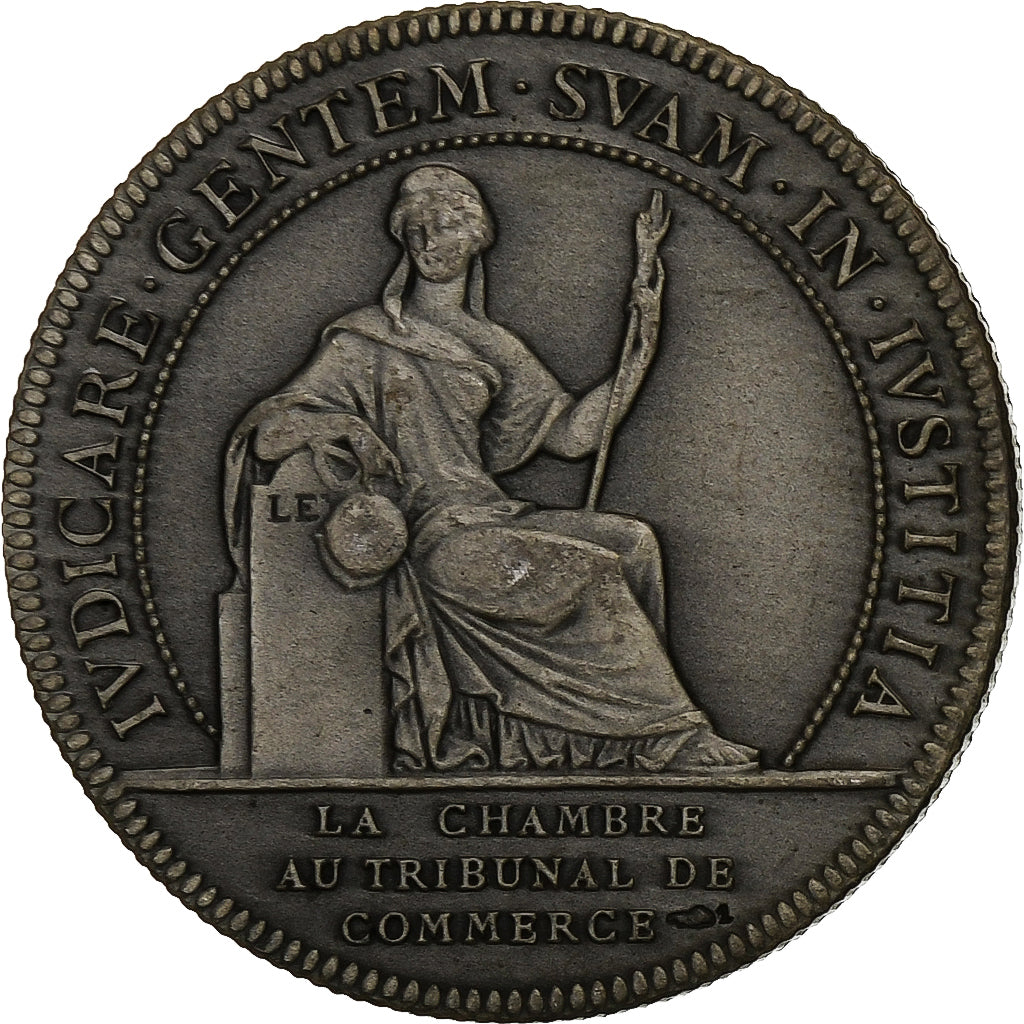 France, Jeton, Chambre au Tribunal de Commerce, Nantes, Argent, Flan mat, SPL