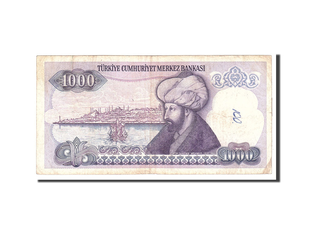 Banknote, Turkey, 1000 Lira, 1986, Undated, KM:196, EF(40-45)