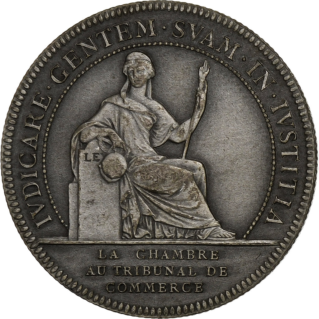 France, Jeton, Chambre au Tribunal de Commerce, Nantes, Argent, Flan mat, SUP+