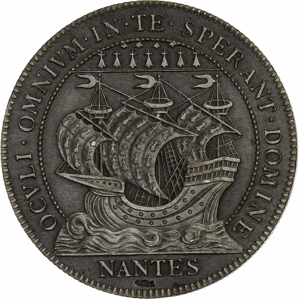 France, Jeton, Chambre au Tribunal de Commerce, Nantes, Argent, Flan mat, SUP+