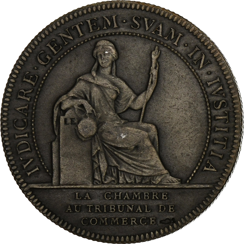 France, Jeton, Chambre au Tribunal de Commerce, Nantes, Argent, Flan mat, SUP+