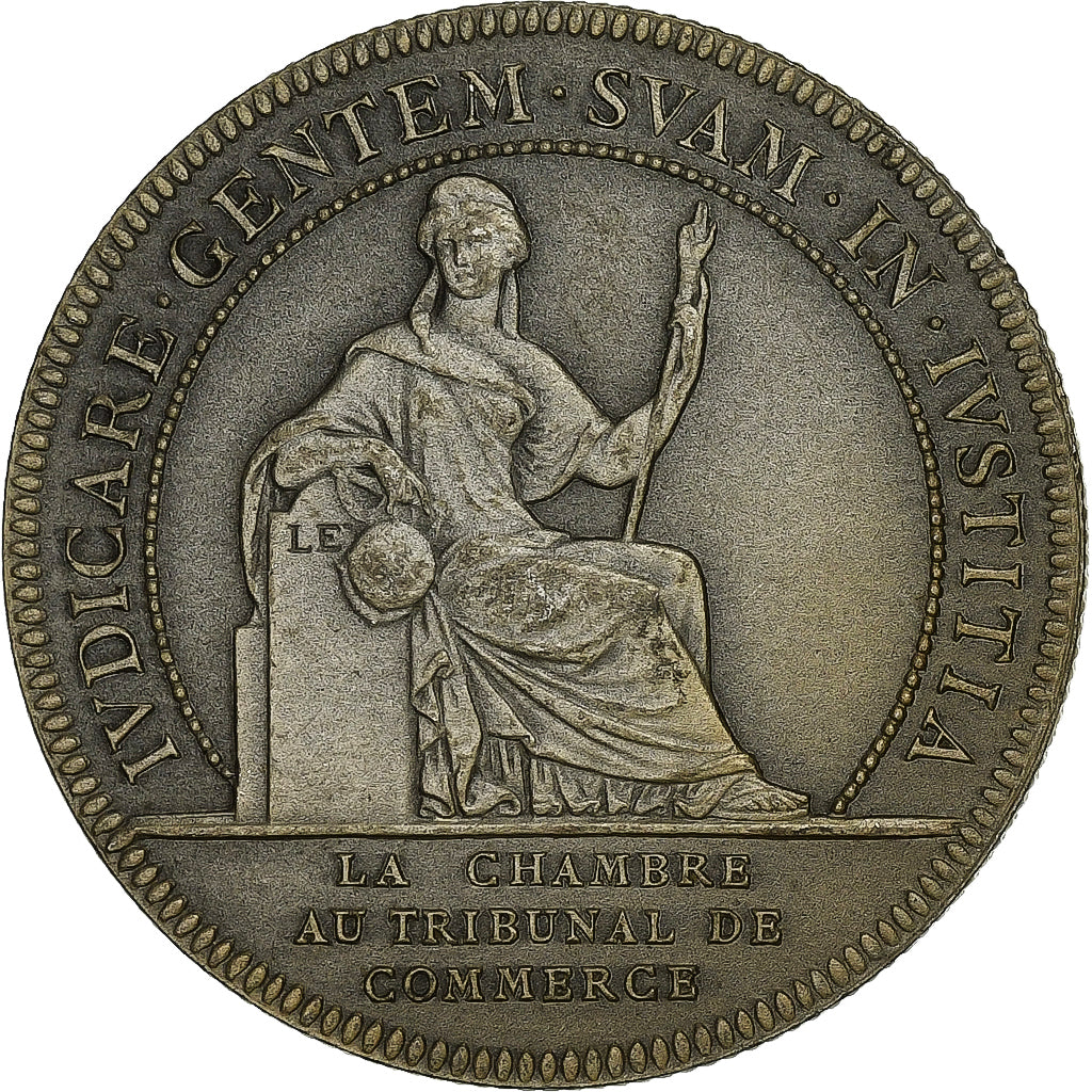 France, Token, Chambre au Tribunal de Commerce, Nantes, Silver, Flan mat