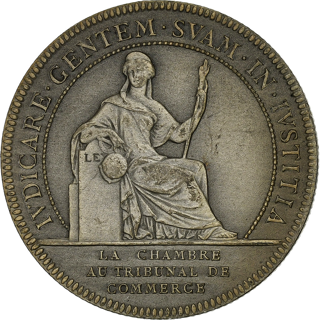 France, Jeton, Chambre au Tribunal de Commerce, Nantes, Argent, Flan mat, SUP+
