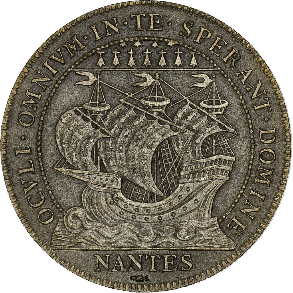France, Jeton, Chambre au Tribunal de Commerce, Nantes, Argent, Flan mat, SUP+