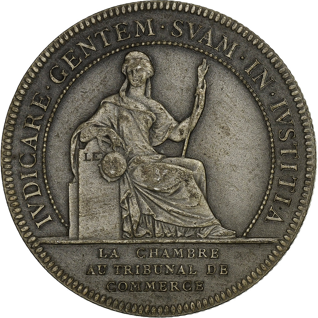 France, Token, Chambre au Tribunal de Commerce, Nantes, Silver, Flan mat