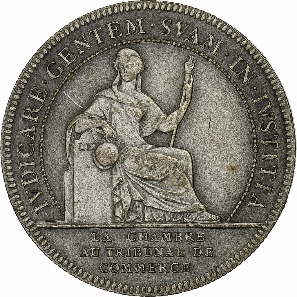 France, Token, Chambre au Tribunal de Commerce, Nantes, Silver, Flan mat