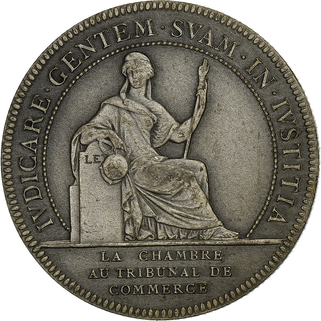 France, Token, Chambre au Tribunal de Commerce, Nantes, Silver, Flan mat