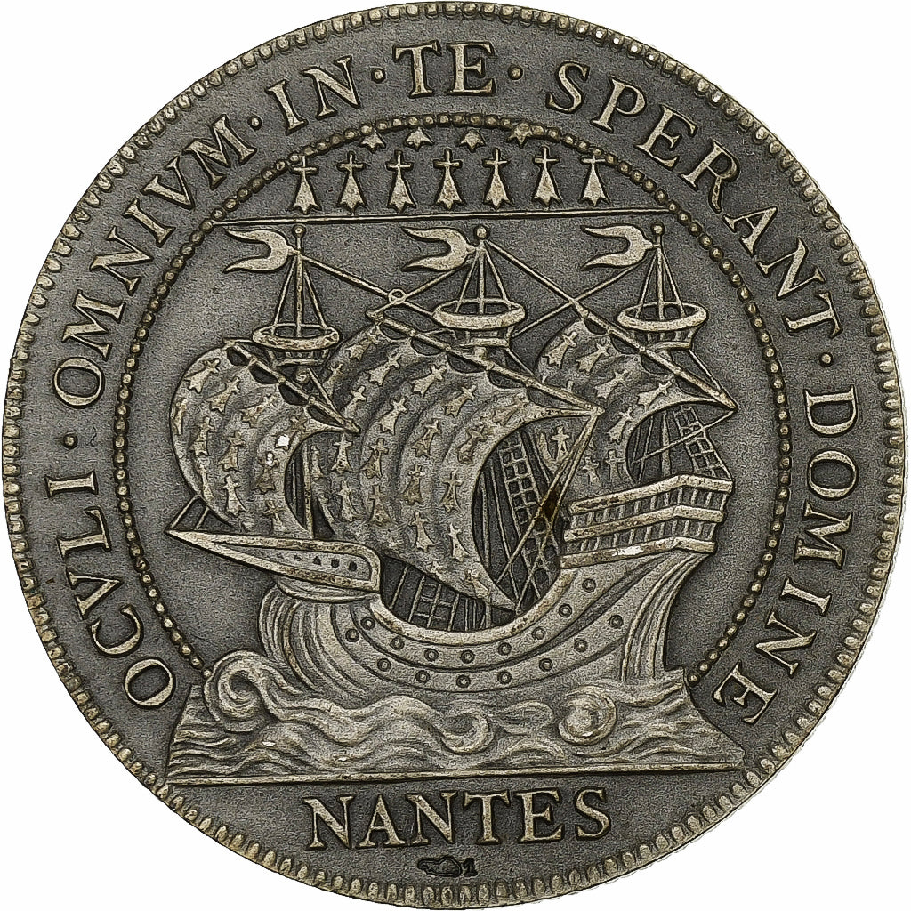 France, Token, Chambre au Tribunal de Commerce, Nantes, Silver, Flan mat