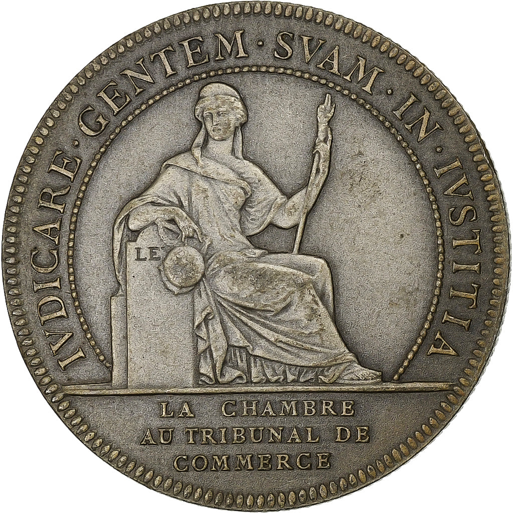 France, Token, Chambre au Tribunal de Commerce, Nantes, Silver, Flan mat