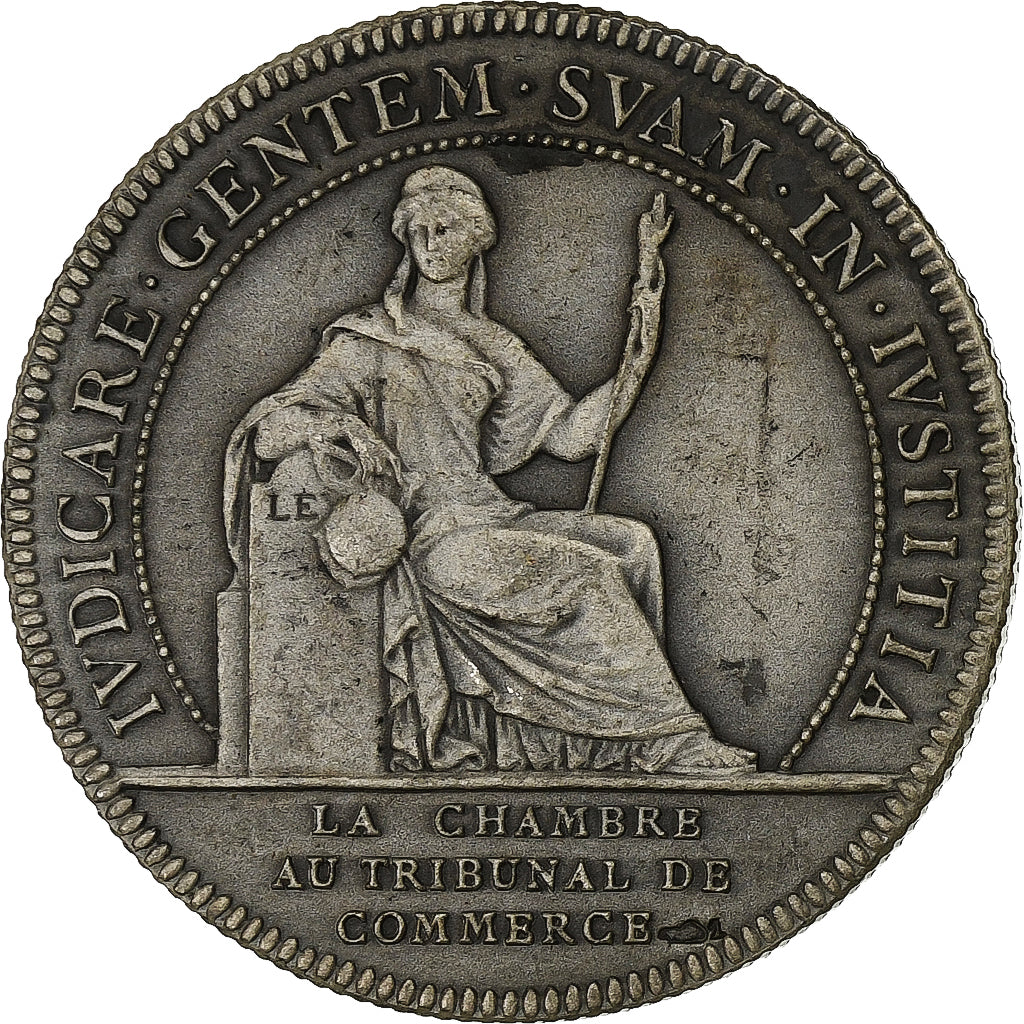 France, Jeton, Chambre au Tribunal de Commerce, Nantes, Argent, Flan mat, SUP