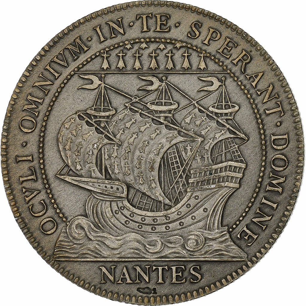 Francia, ficha, Chambre au Tribunal de Commerce, Nantes, Argento, Flan mat, SPL-