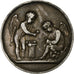 Francia, medalla, Naissance, Angelots, 1810, Plata, Denon / Andrieu, BC+