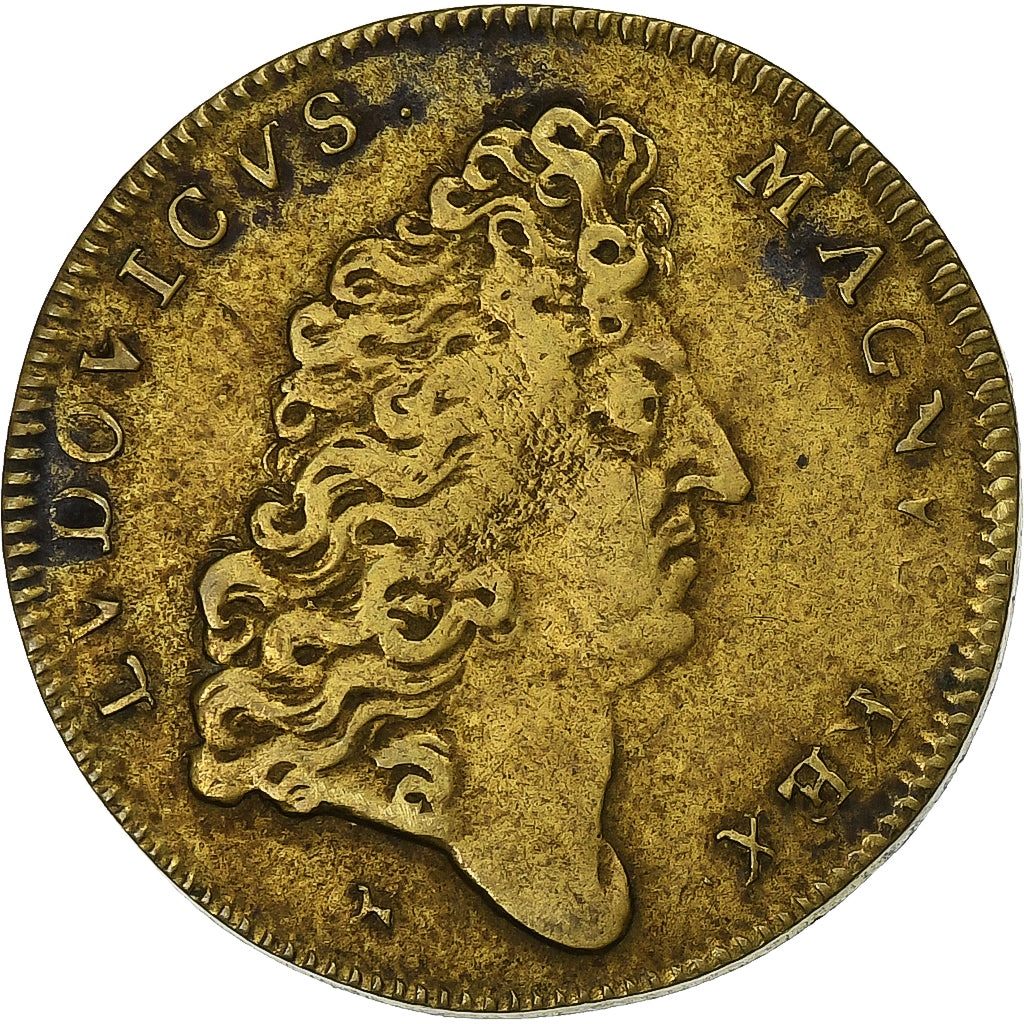Frankrijk, Token, Louis XIV, Trésor Royal, Tin, FR+, Feuardent:1939