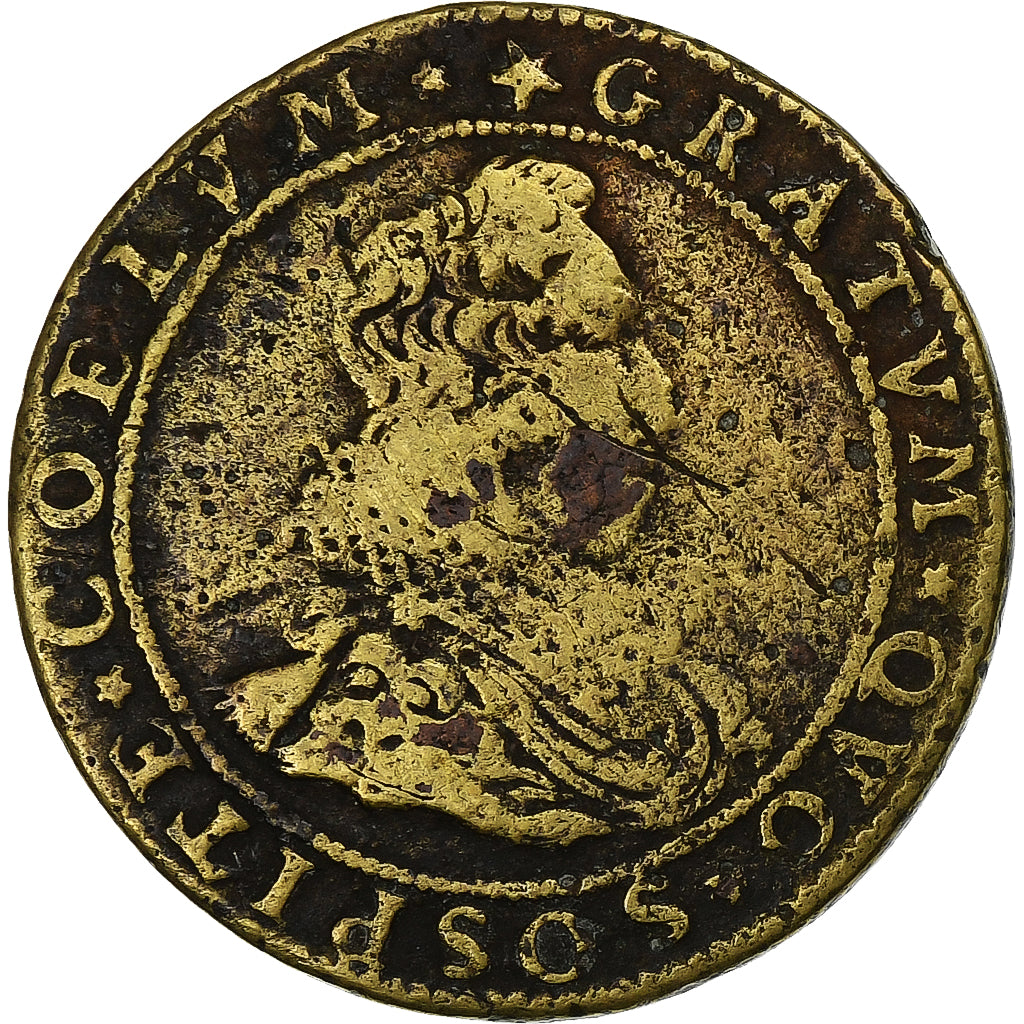 France, Token, Louis XIII , Le Juste, Brass, VF(20-25)