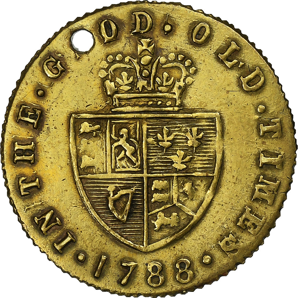 United Kingdom, betaalpenning, Georges III, 1788, Messing, SS