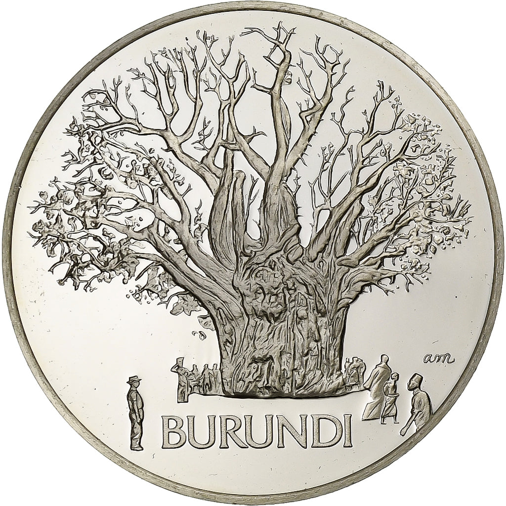 France, Medal, Nations Unies, Burundi, Silver, MS(64)