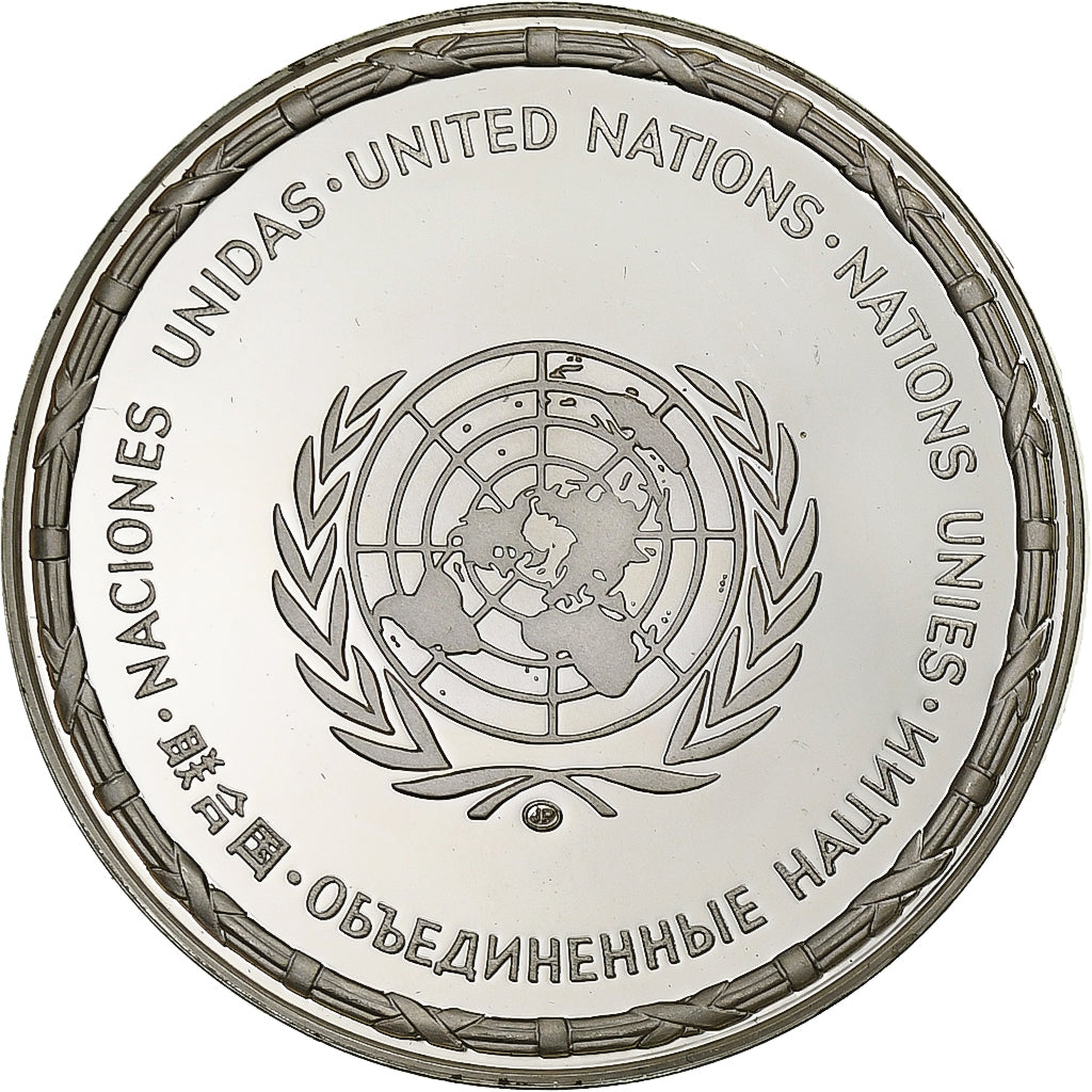 France, Medal, Nations Unies, Hongrie, Silver, MS(64)