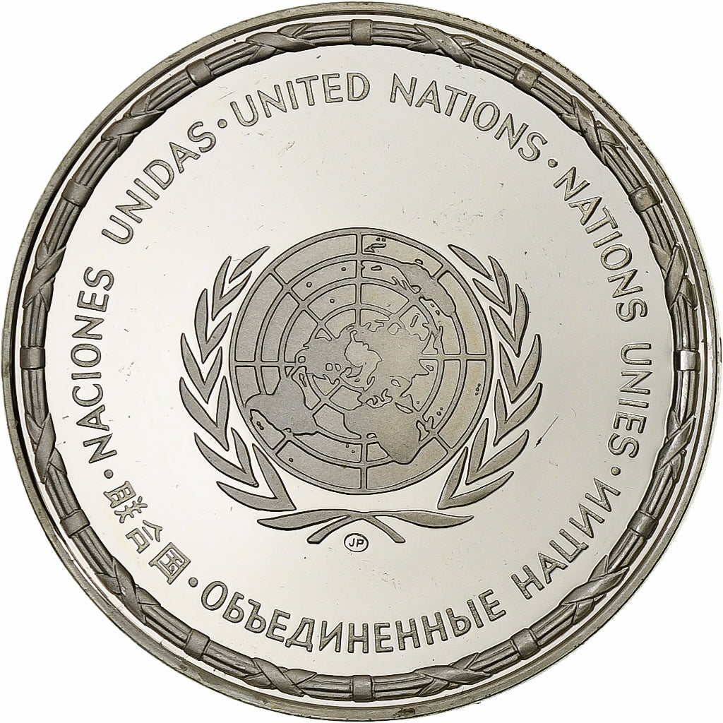 France, Medal, Nations Unies, Italia, Silver, MS(64)