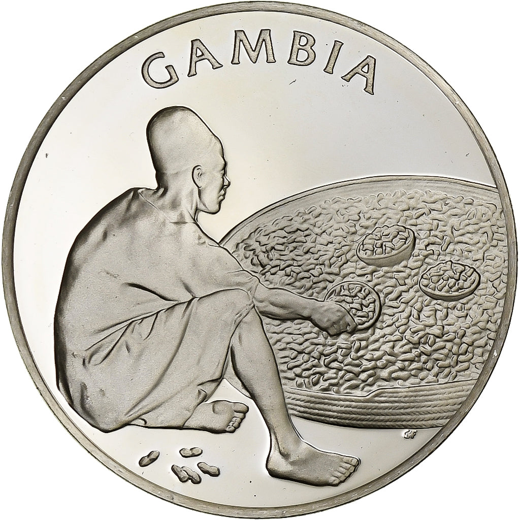 France, Medal, Nations Unies, Gambia, Silver, MS(64)