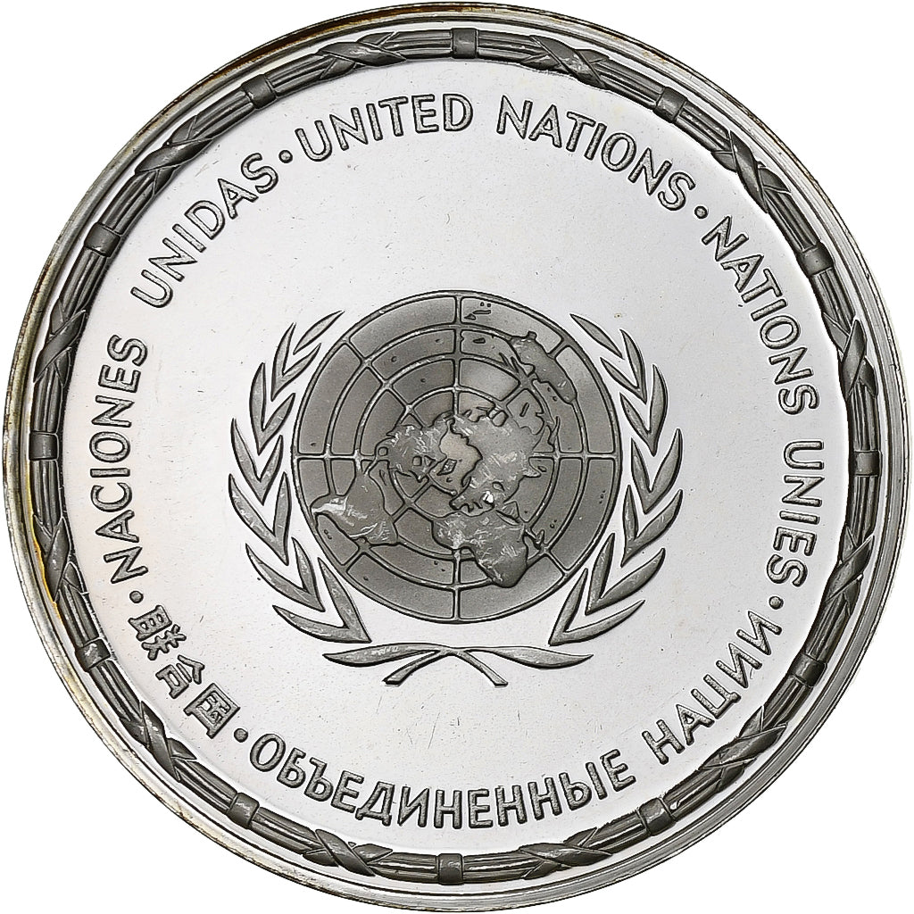 France, Medal, Nations Unies, Tchécoslovaquie, Silver, MS(64)