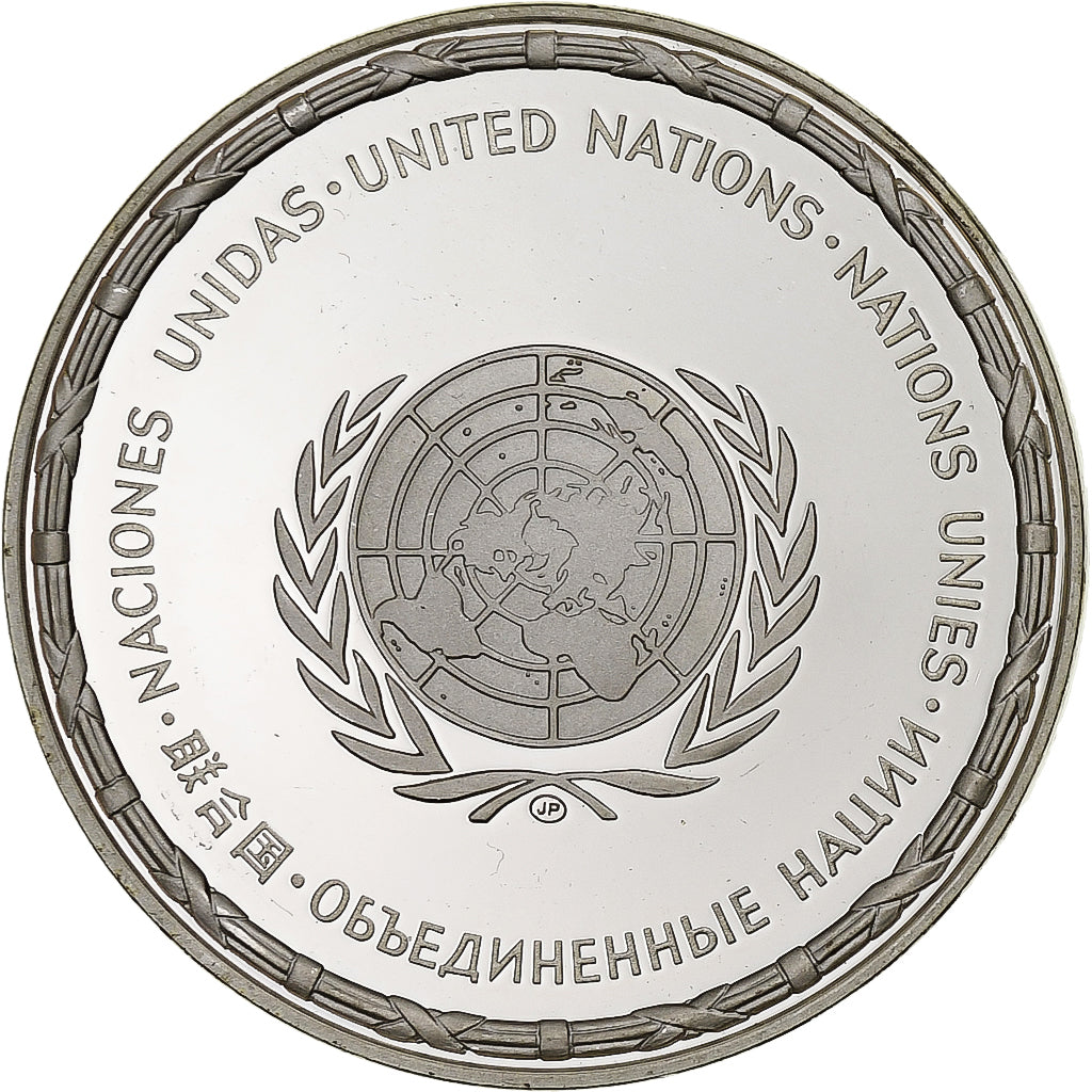 France, Medal, Nations Unies, Fiji, Silver, MS(64)