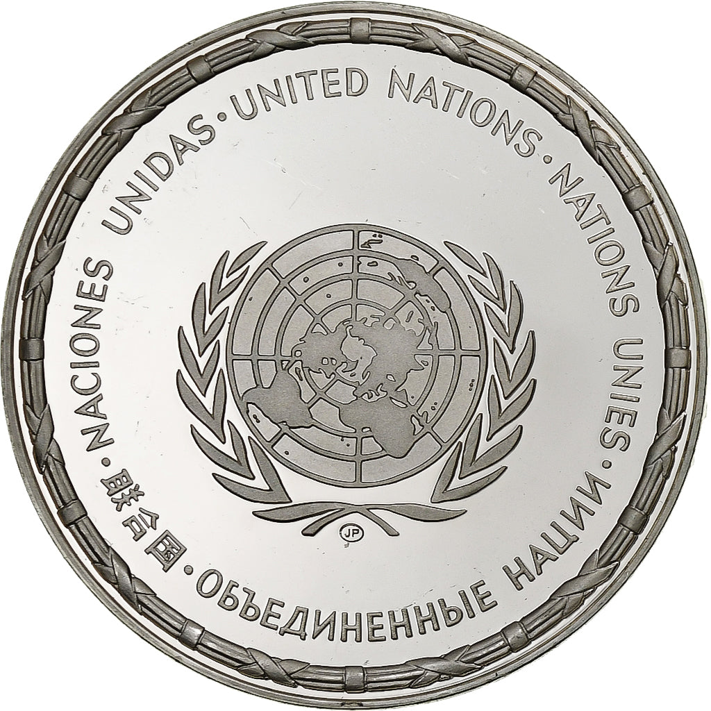 France, Medal, Nations Unies, Nederland, Silver, MS(64)