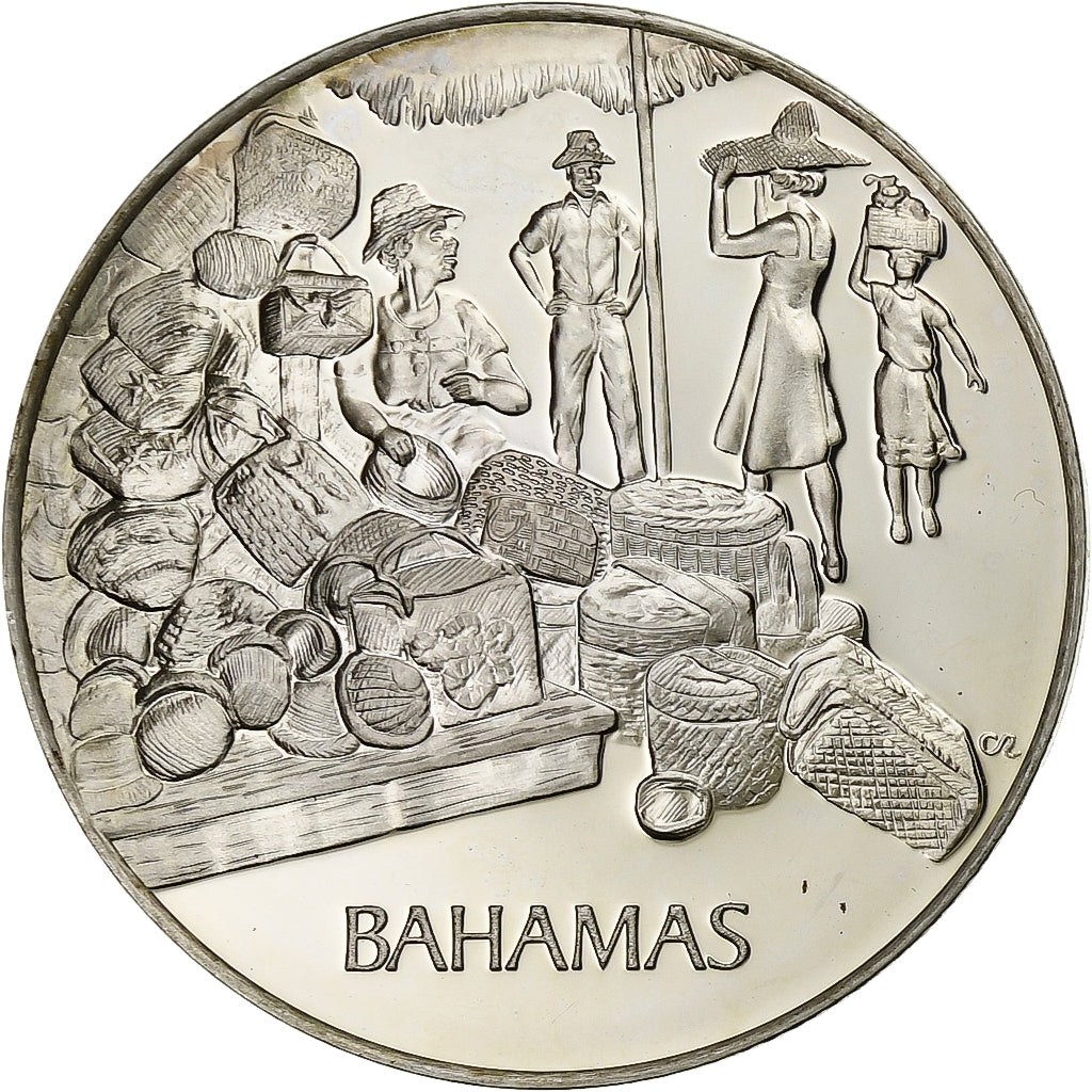 France, Medal, Nations Unies, Bahamas, Silver, MS(64)