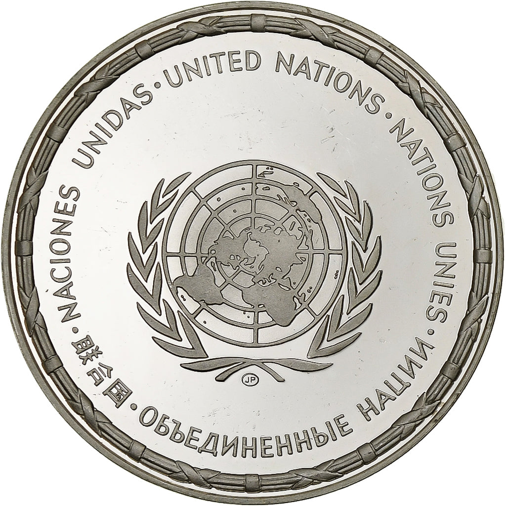 France, Medal, Nations Unies, Polska, Silver, MS(64)