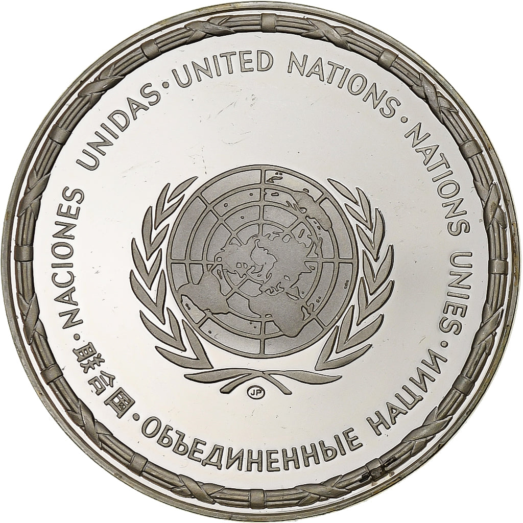 France, Medal, Nations Unies, Ghana, Silver, MS(64)