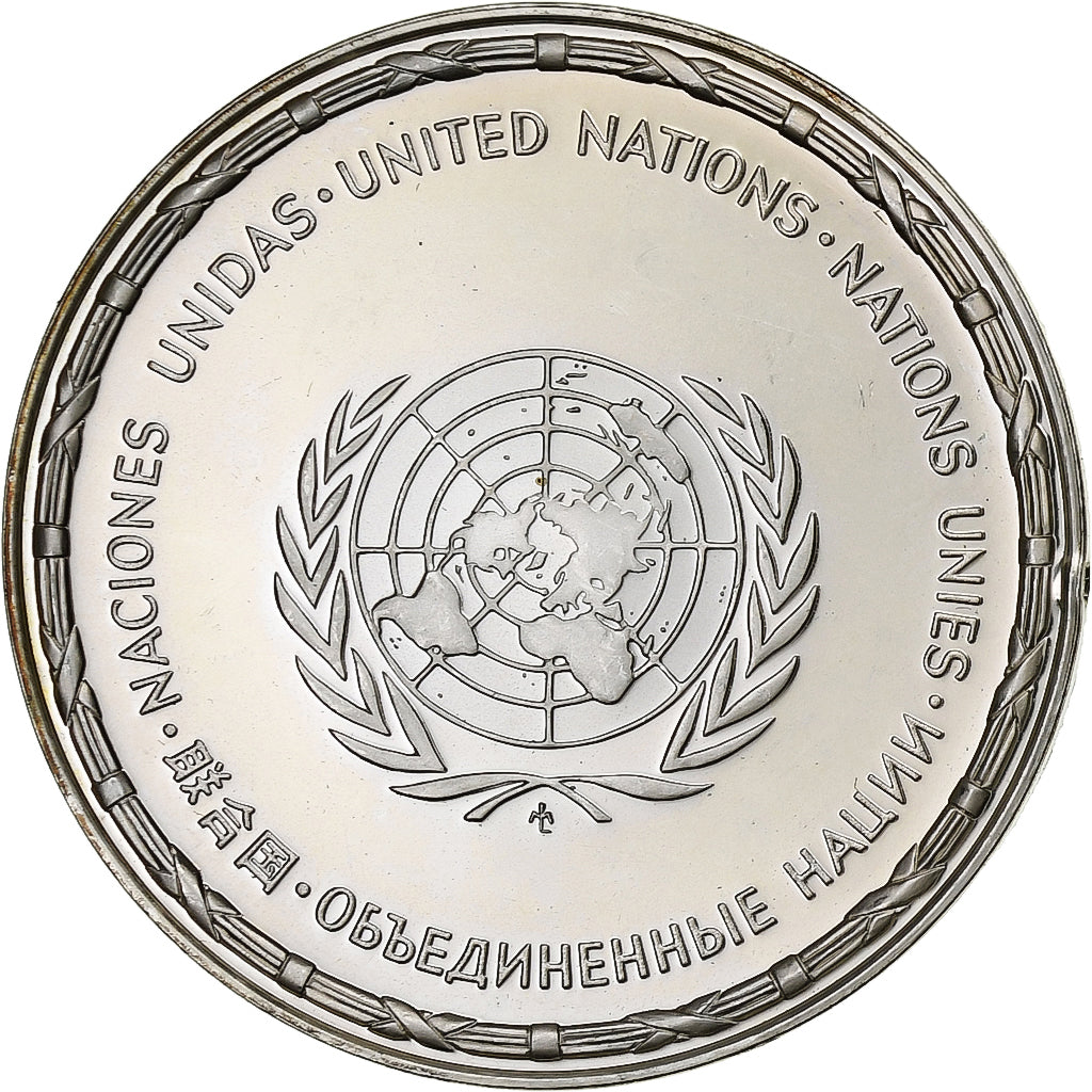 France, Medal, Nations Unies, Belgique, Silver, MS(64)