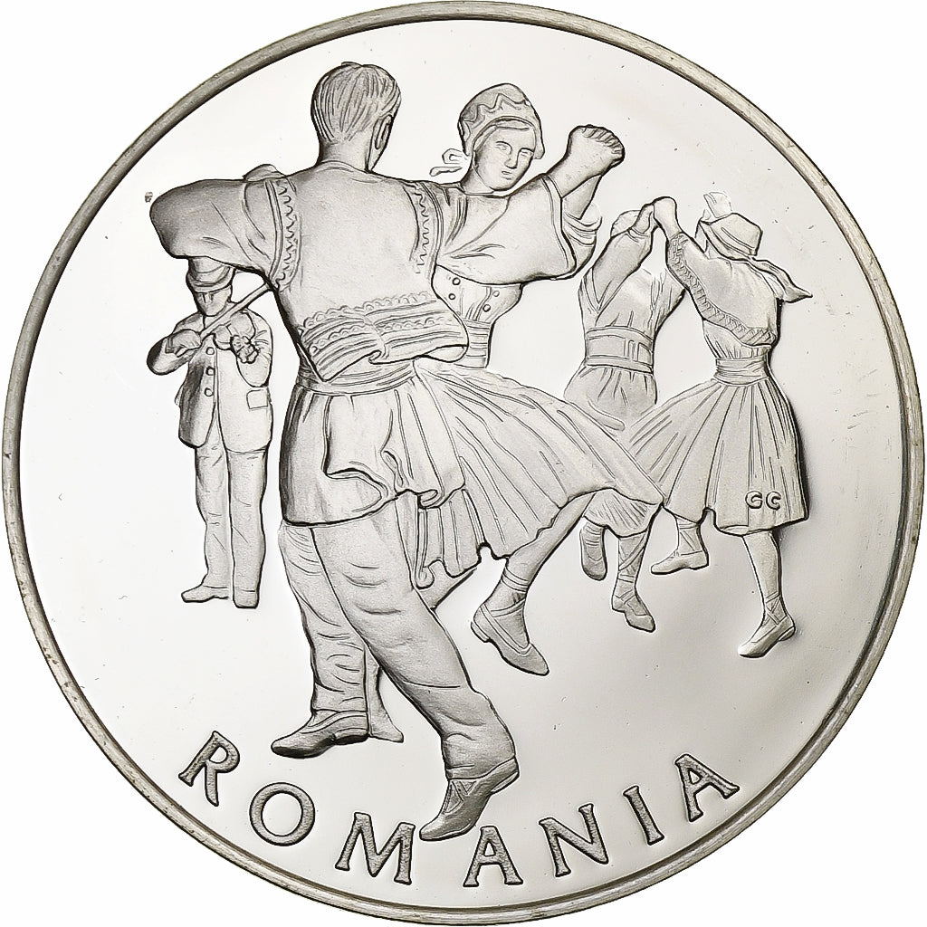 France, Medal, Nations Unies, Romania, Silver, MS(64)