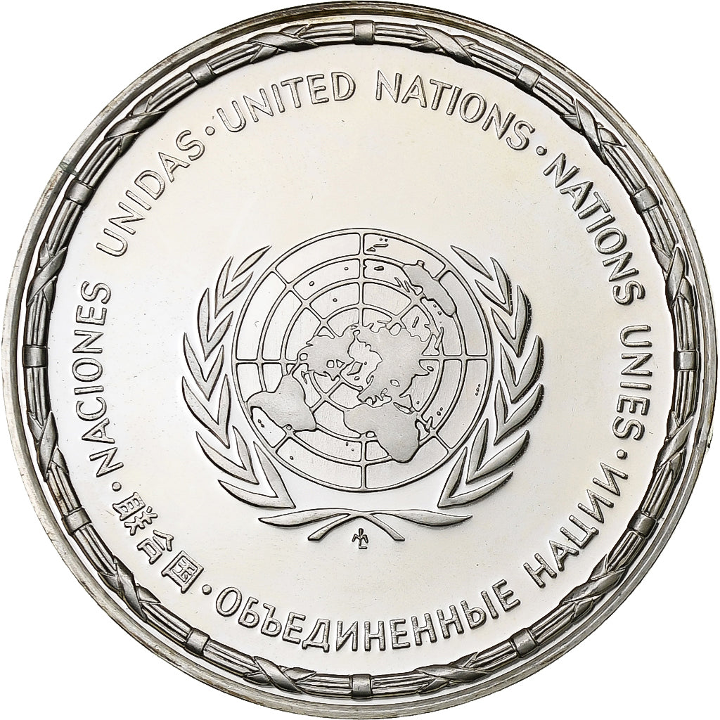France, Medal, Nations Unies, Emirats Arabes Unis, Silver, MS(64)