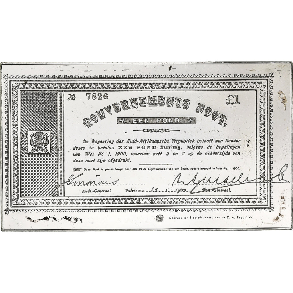 France, Timbre, Gouvernements Noot, Een Pond, Silver, MS(63)