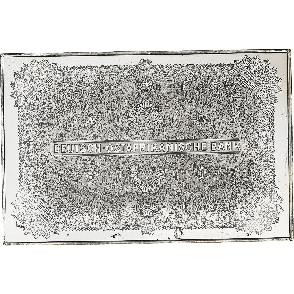 Francja, Timbre, Deutsch Ostafrikanische Bank, Fünfzif Rupien, Srebro, MS(63)