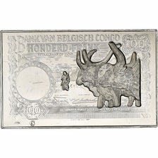 France, Timbre, Bank von Belgisch Congo, Honderd Frank, Silver, MS(63)