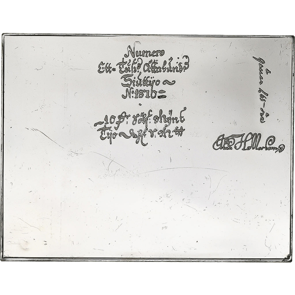 Frankreich, Timbre, Stockholms Banco, Silber, UNZ