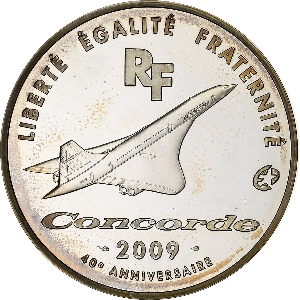 France, 10 Euro, Concorde, BE, 2009, Monnaie de Paris, Silver, MS(63), KM:1596