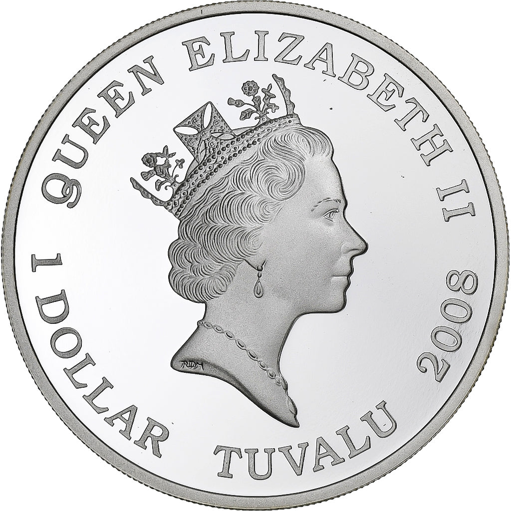 Tuvalu, Elizabeth II, Dollar, BF 109, 2008, Perth, Proof, Silver, MS(65-70)