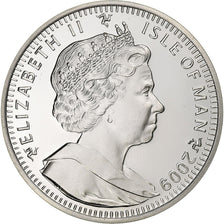 Isle of Man, Elizabeth II, Crown, Concorde, 2009, Pobjoy Mint, Silver, MS(64)