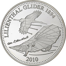 Samoa, 5 Dollars, Lilienthal Glider, 2010, Silver, MS(65-70)