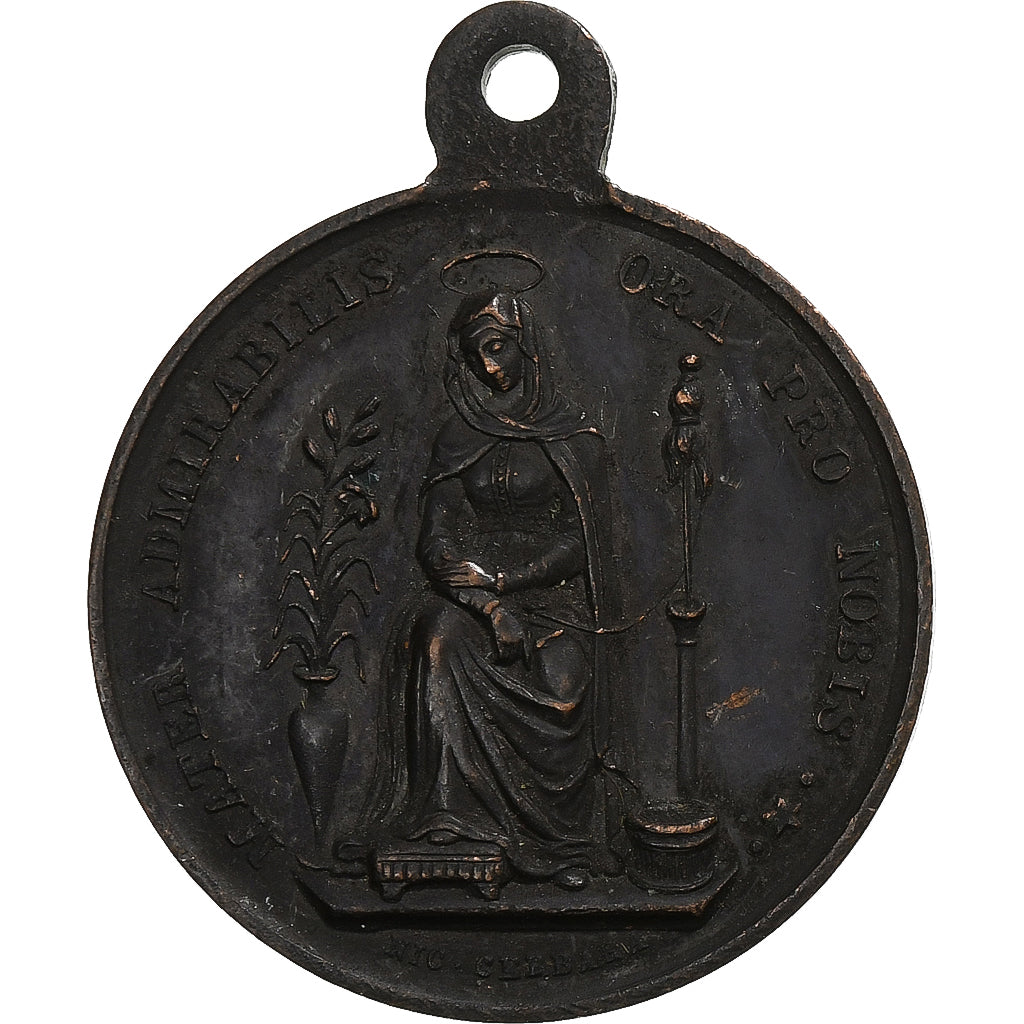 Vatican, Medal, Pie XI, Roma, 1849, Copper, Cerbara, AU(50-53)