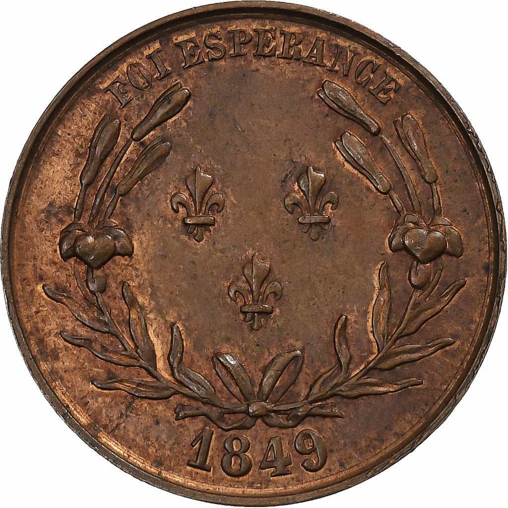 France, Medal, Henri De France, 1849, Copper, MS(60-62)