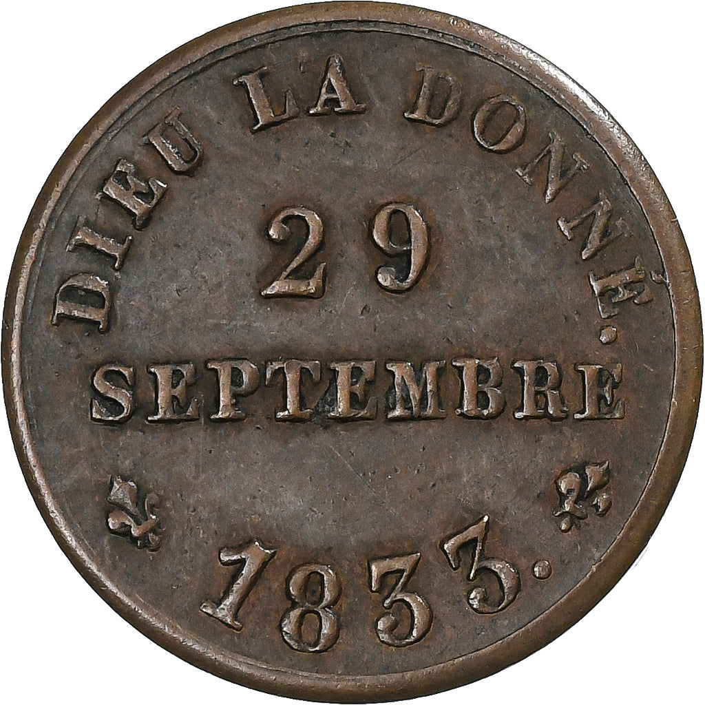 França, medalha, Henri V, Henri V, Module du Demi-franc, Majorité du Roi