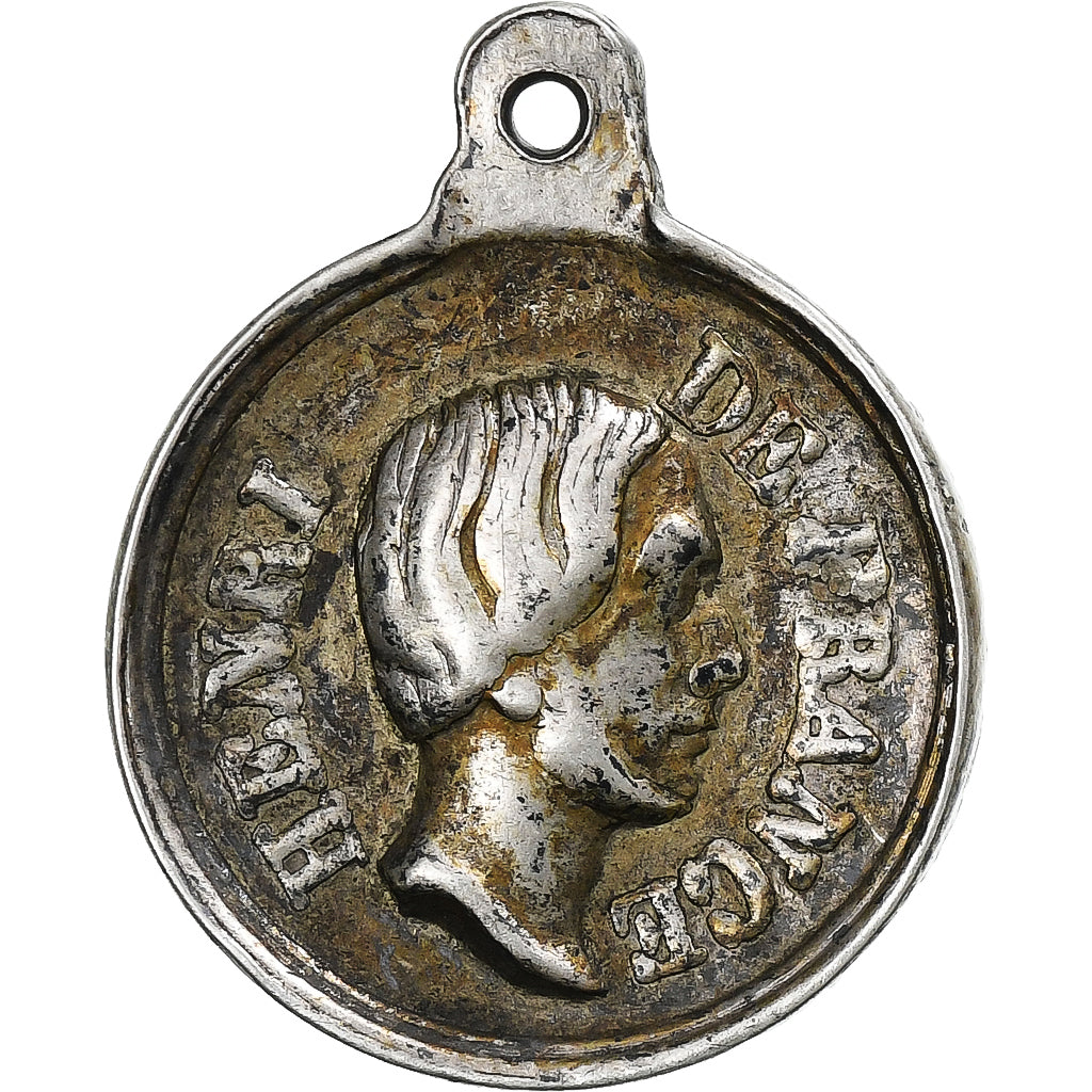 Frankreich, Medaille, Henri V, Avenir, Prospérité, Silvered bronze, SS